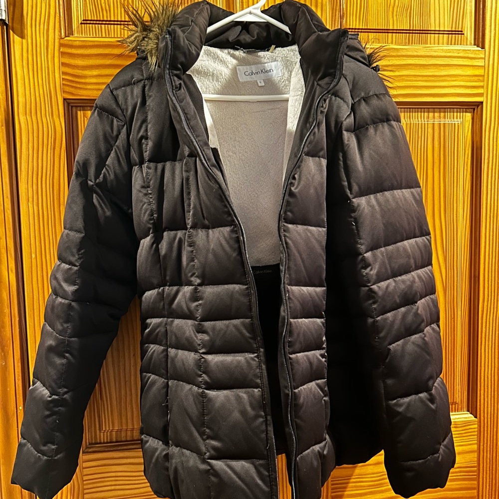 Calvin Klein Charcoal Quilted Jacket